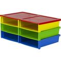 Storex Industries 6 Slot Quick Stack Literature Organizer, Classroom Colors 1574190